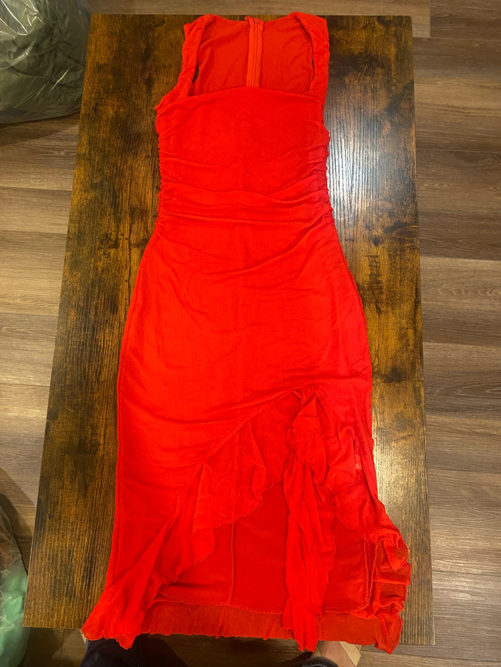 Striking Red midi Dress